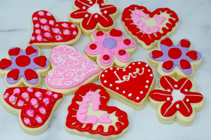 gluten free & dairy free Valentine Cookies