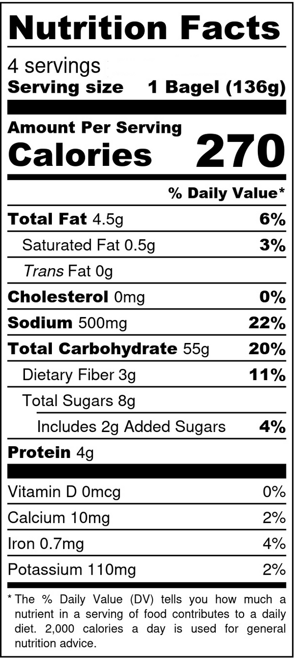 Cinnamon Raisin Bagel / 1 Pack - Isaura Bakery